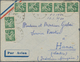 Französisch-Indochina: 1940, INCOMING WARTIME MAIL: France, Group Of 10 Airmail Covers From Grenoble - Storia Postale