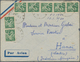 Französisch-Indochina: 1940, INCOMING WARTIME MAIL: France, Group Of 10 Airmail Covers From Grenoble - Cartas & Documentos