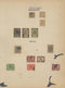 Delcampe - Indien: 1854/1949, Accumulation On Old Blanc Pages And In A Small Stockbook With Only Old Material F - 1854 East India Company Administration