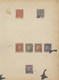 Delcampe - Indien: 1854/1949, Accumulation On Old Blanc Pages And In A Small Stockbook With Only Old Material F - 1854 East India Company Administration