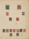Delcampe - Indien: 1854/1949, Accumulation On Old Blanc Pages And In A Small Stockbook With Only Old Material F - 1854 East India Company Administration