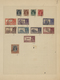 Delcampe - Indien: 1854/1949, Accumulation On Old Blanc Pages And In A Small Stockbook With Only Old Material F - 1854 East India Company Administration