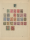 Delcampe - Indien: 1854/1949, Accumulation On Old Blanc Pages And In A Small Stockbook With Only Old Material F - 1854 East India Company Administration