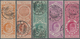 Indien: 1869-1904 TELEGRAPH Stamps: Group Of 31 Indian Telegraph Stamps, With 25 Halves (including 1 - 1854 Compañia Británica De Las Indias