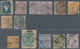 Indien - Used Abroad: 1854-1900: Group Of 36 Indian QV Stamps Bearing Various Type Of Datestamps And - Other & Unclassified