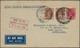 Indien - Flugpost: 1929-1947 Collection Of 50 Airmail Covers And Postcards Including A Lot Of Mail F - Luftpost