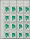 Indonesien: 1966, President Sukarno 1rp. Brown/green Lot With About 15.000 (!) Stamps Mostly In Fold - Indonesië