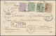 Iran: 1903/1904, Lot Of Seven Ppc With Attractive Frankings, All Registered Mail To Arlon/Belgium (6 - Irán