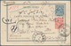 Iran: 1903/1904, Lot Of Seven Ppc With Attractive Frankings, All Registered Mail To Arlon/Belgium (6 - Iran
