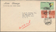 Delcampe - Japan: 1937/60 (ca.), Covers (7), Franked Ppc (8), Uprated Stationery (1) All Used Foreign Ex.1940 E - Autres & Non Classés