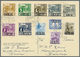 Delcampe - Japanische Besetzung WK II: 1942/45, Covers/stationery (70+) Plus Some MNH Units Of Due Stamps Navy - Briefe U. Dokumente