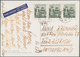 Delcampe - Korea-Süd: 1951/63 (ca.), Covers (22) Resp. Used Ppc (1) All To Foreign And Mostly Airmail And Inc. - Corea Del Sur