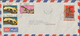Laos: 1985, Year Date Surcharges, Lot Of Two Airmail Covers To Germany Bearing 50k. And Six Stamps 2 - Laos