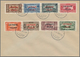 Delcampe - Latakia: 1924-35, Alaouites & Lattaquie 10 Covers With Complete Set Frankings (unadressed), Fine Gro - Cartas & Documentos