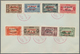 Delcampe - Latakia: 1924-35, Alaouites & Lattaquie 10 Covers With Complete Set Frankings (unadressed), Fine Gro - Briefe U. Dokumente