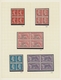 Libanon: 1924, INVERTED OVERPRINTS, Petty U/m Collection Of Eleven Blocks Of Four Showing Inverted O - Líbano