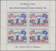 Liberia: 1954, UNICEF 5$ Red/blue (51 X 39 Mm) In A Lot With About 90 Complete Sheetlets Incl. 75 X - Liberia