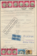 Libyen: 1968/1969, Lot Of 40 Franked Parcel Despatch Forms To Italy And Upon Arrival Franked By Parc - Libia