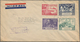 Delcampe - Malaiische Staaten - Sarawak: 1929/48, Covers (5) Mostly Airmail To UK/USA, FDC 1947/53 (5) Inc. 1 C - Autres & Non Classés