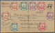 Malediven: 1907/58, Covers (10) Mostly To India Inc. Registration And Air Mail, Also Inc. Two Forces - Maldivas (1965-...)