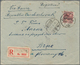 Mandschuko (Manchuko): 1927/36 (ca.), Ki-hei Ovpt. 20 C. Tied "HARBIN 21.8.28" To Registered Cover T - 1932-45  Mandschurei (Mandschukuo)