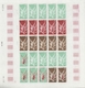 Delcampe - Neukaledonien: 1969/1975, IMPERFORATE COLOUR PROOFS, MNH Collection Of 58 Complete Sheets (=1.405 Pr - Storia Postale