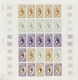 Delcampe - Neukaledonien: 1969/1975, IMPERFORATE COLOUR PROOFS, MNH Collection Of 58 Complete Sheets (=1.405 Pr - Storia Postale