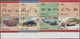 St. Lucia: 1984, Cars Se-tenant Complete Set Of 16 With Panhard-Levassor, NSU Ro-80, Abarth Bialbero - St.Lucia (...-1978)