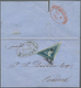 Kap Der Guten Hoffnung: 1855/860, TRIANGULARS, 4d. Blue, Specialised Group Of Nine Stamps Incl. Two - Kap Der Guten Hoffnung (1853-1904)