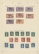 Delcampe - Syrien: 1920-50, Collection On Old Album Leaves Starting Early French Overprinted Issues, Few Sheets - Syrien