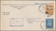 Alle Welt: 1945/1955 (ca.), Accumulation With About 130 Covers Incl. A Few Postal Stationeries With - Collections (without Album)