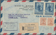 Delcampe - Alle Welt: 1945/1955 (ca.), Accumulation With About 130 Covers Incl. A Few Postal Stationeries With - Collections (without Album)