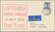 Delcampe - Flugpost Deutschland: 1955/1963, Lufthansa-Erstflüge, Sammlung Von Ca. 310 Augenscheinlich Nur Versc - Luft- Und Zeppelinpost