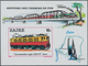 Thematik: Eisenbahn / Railway: 1980, ZAIRE: Locomotives Complete Set Of Eight IMPERFORATE Stamps In - Treni