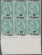 Albanien: 1914, Skanderbeg 5q. Blue-green/green Surch. ‚10 / PARA‘ In A Lot With Approx. 1.500 Stamp - Albania