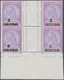 Albanien: 1914, Skanderbeg 50q. Violet/rose Surch. ‚2 / GROSH‘ In A Lot With Approx. 500 Stamps Most - Albania