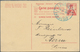 Albanien: 1914/1942, Lot Of Seven Covers/cards, E.g. Swiss Reply Card Commercially Used From Durrazz - Albanien