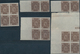 Delcampe - Andorra - Spanische Post: 1896, Unissued Local Issue ‚coat Of Arms‘ 16 Sets Of 12 In IMPERFORATED Bl - Other & Unclassified