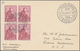 Dänemark - Färöer: 1939/1942, Lot Of Six Entires Mainly WWII Period, Incl. Three Covers Bearing Over - Islas Faeroes