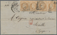 Frankreich: 1855/1929 Ca., Interesting Lot With 17 Covers/cards, Comprising Classic Era With Strip O - Colecciones Completas