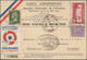 Frankreich: 1910/1939, Airmail, Lot Of Seven Covers/cards, Showing Flight Cachets, Airmail Frankings - Sammlungen