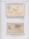 Französische Post In Der Levante: 1848/1909, Extraordinary Exhibit On Ten Album Pages, Comprising 14 - Otros & Sin Clasificación