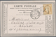 Frankreich - Ganzsachen: 1873/1876, Lot Of 46 Used Postcard Forms Mainly Franked With 15c. Bistre, S - Otros & Sin Clasificación