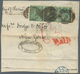 Großbritannien: 1865/1869, Assortment Of 74 Fronts/large Fragments Each Franked With 84 Copies 1s. G - Andere & Zonder Classificatie