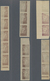 Jugoslawien: 1920. "Chanbreakers" Varieties. Four Stock Card With Various Degrees Of OFFSETS Of The - Brieven En Documenten