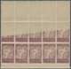 Delcampe - Jugoslawien: 1920. "Chanbreakers" Varieties. Four Stock Card With Various Degrees Of OFFSETS Of The - Brieven En Documenten