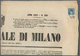 Österreich: 1851, Konvolut Mit 10 Kompletten Zeitungen "GAZZETTA UFFICIALE DI MILANO" Aus Den Jahren - Sammlungen