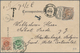 Österreich: 1895/1899, Lot Von Fünf Ins Ausland Gelaufene Ansichtskarten, Unterfrankiert Und Mit Nac - Colecciones