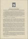 Österreich: 1947/1973, Partie Von 17 Schwarzdrucken Auf Hellgelben A4-Erläuterungsblättern, Die Nur - Sammlungen