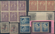 Rumänien: 1910/1950 (ca.), Lot Of 25 Stamps Showing Particularities Like Misperforations, Shifted Su - 1858-1880 Moldavie & Principauté